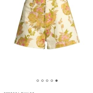 Rebecca Taylor High Rise Twill Floral Denim Short sz 8 NWT!